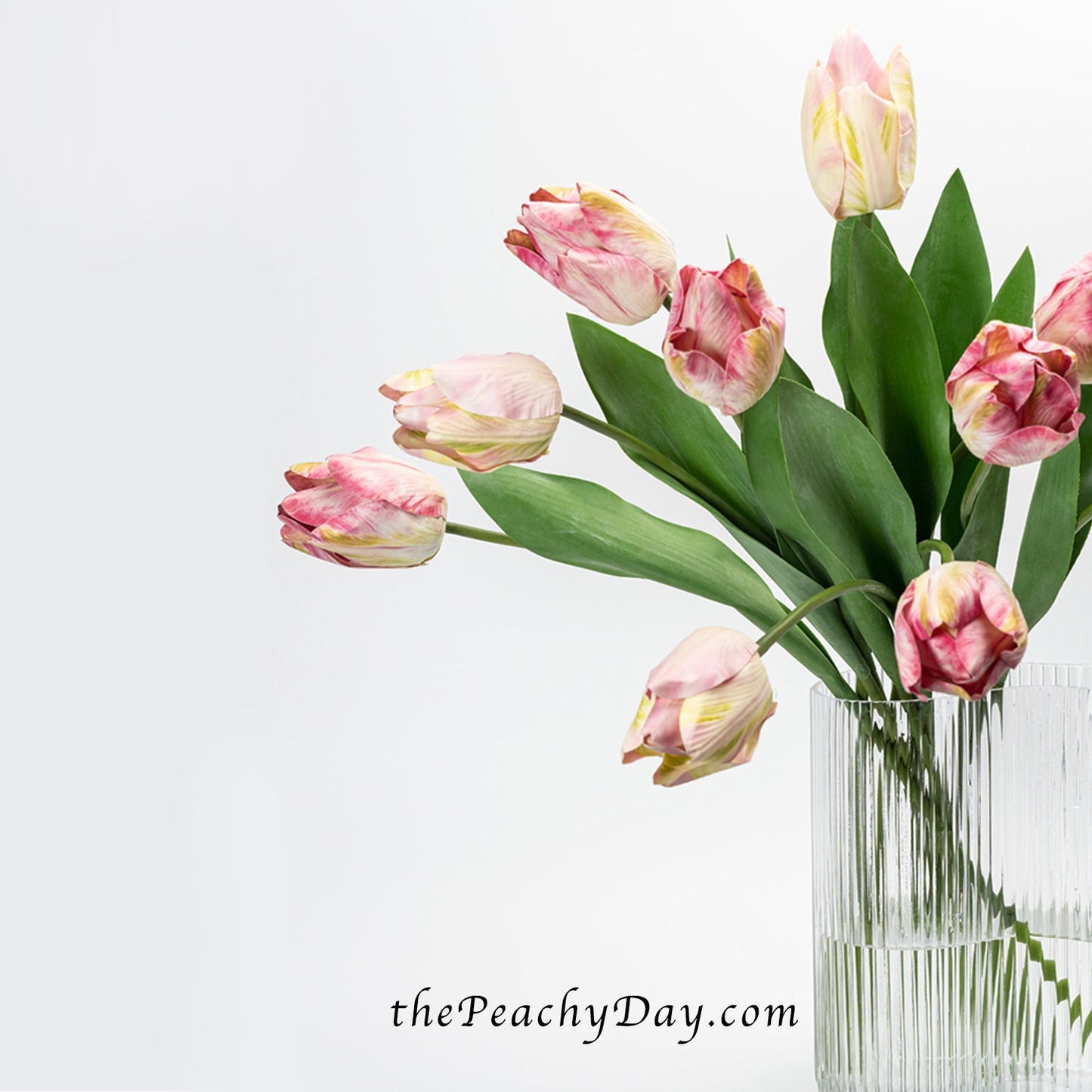 21.6" Silk Tulip Flower Stem | 3 Colors