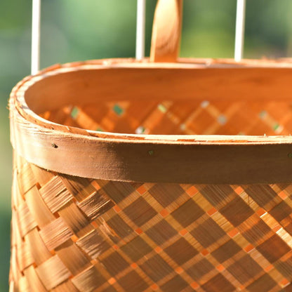 Bamboo Wicker Hanging Basket