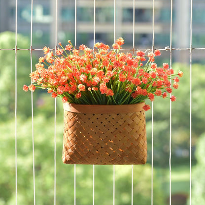 Bamboo Wicker Hanging Basket