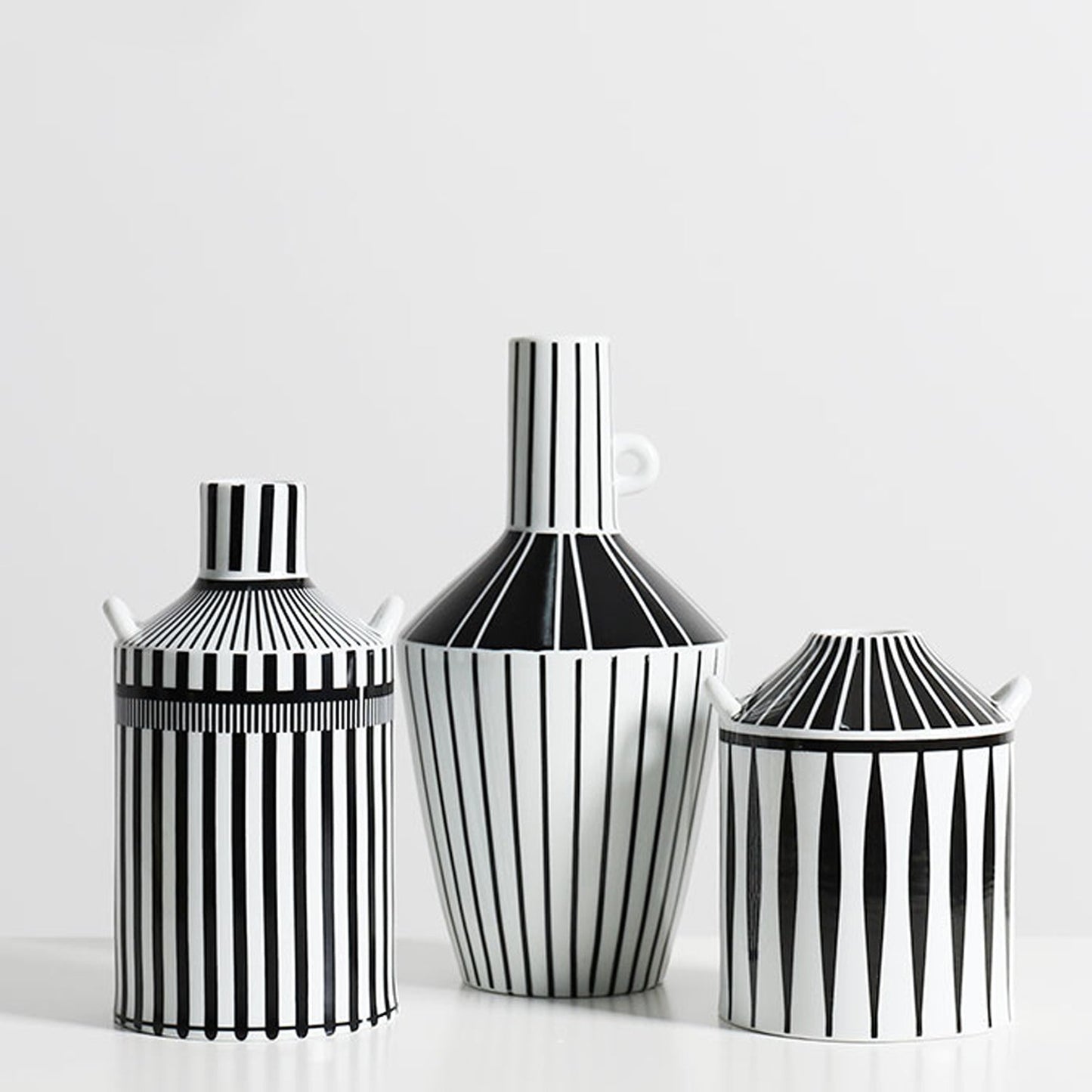 Black and White Ceramic Vase