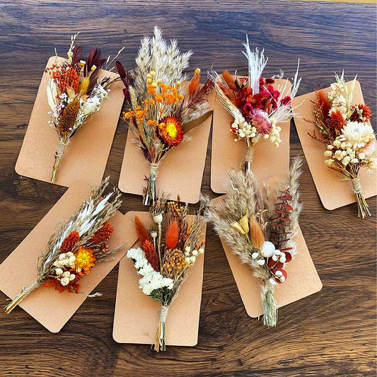 Boho Dried Flowers Mini Bouquets | 9 Styles