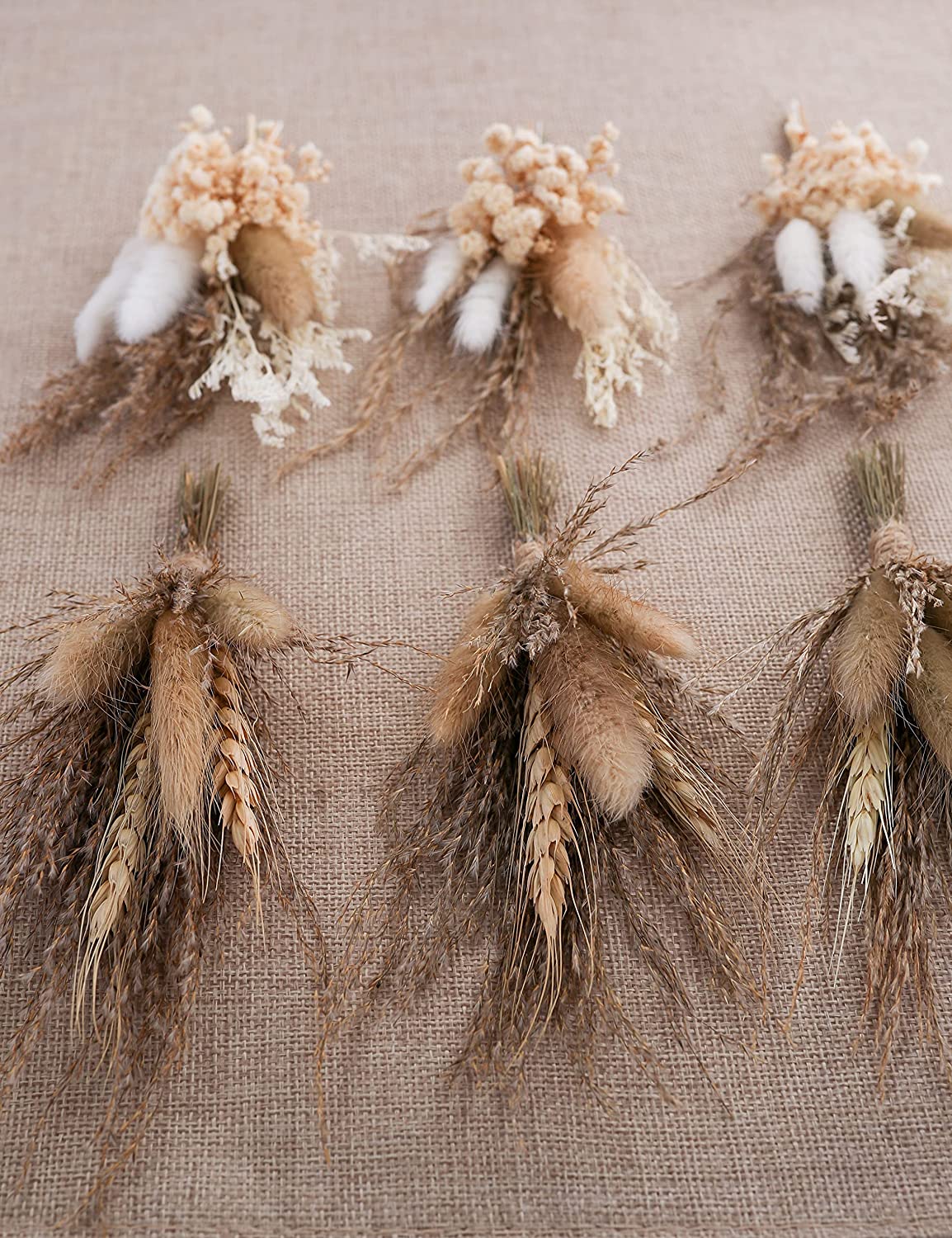 Boho Dried Flowers Boutonnieres | 4 Styles