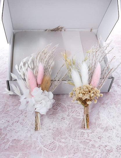 Boho Dried Flowers Boutonnieres | 4 Styles