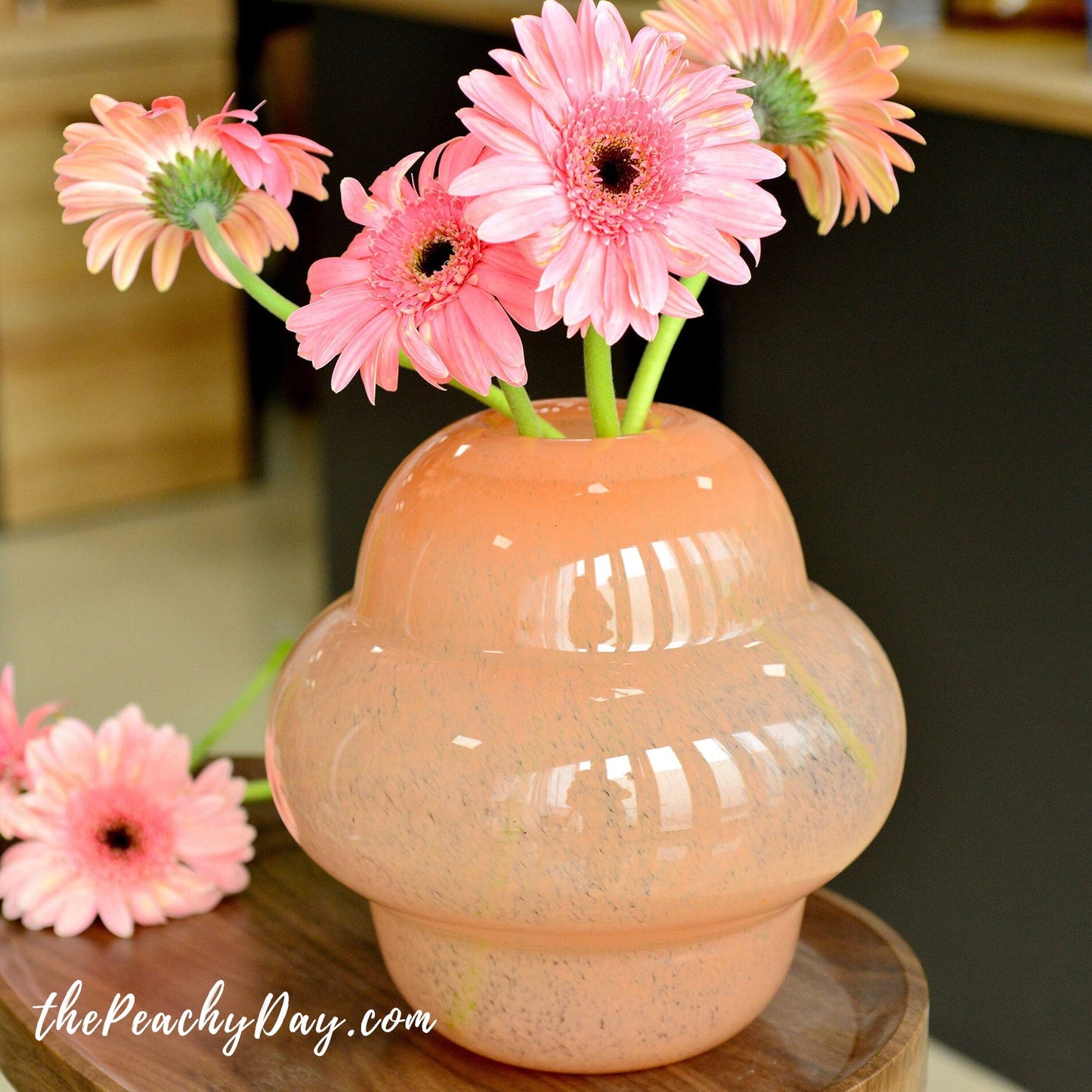 Colorful Glass Curlie Vase