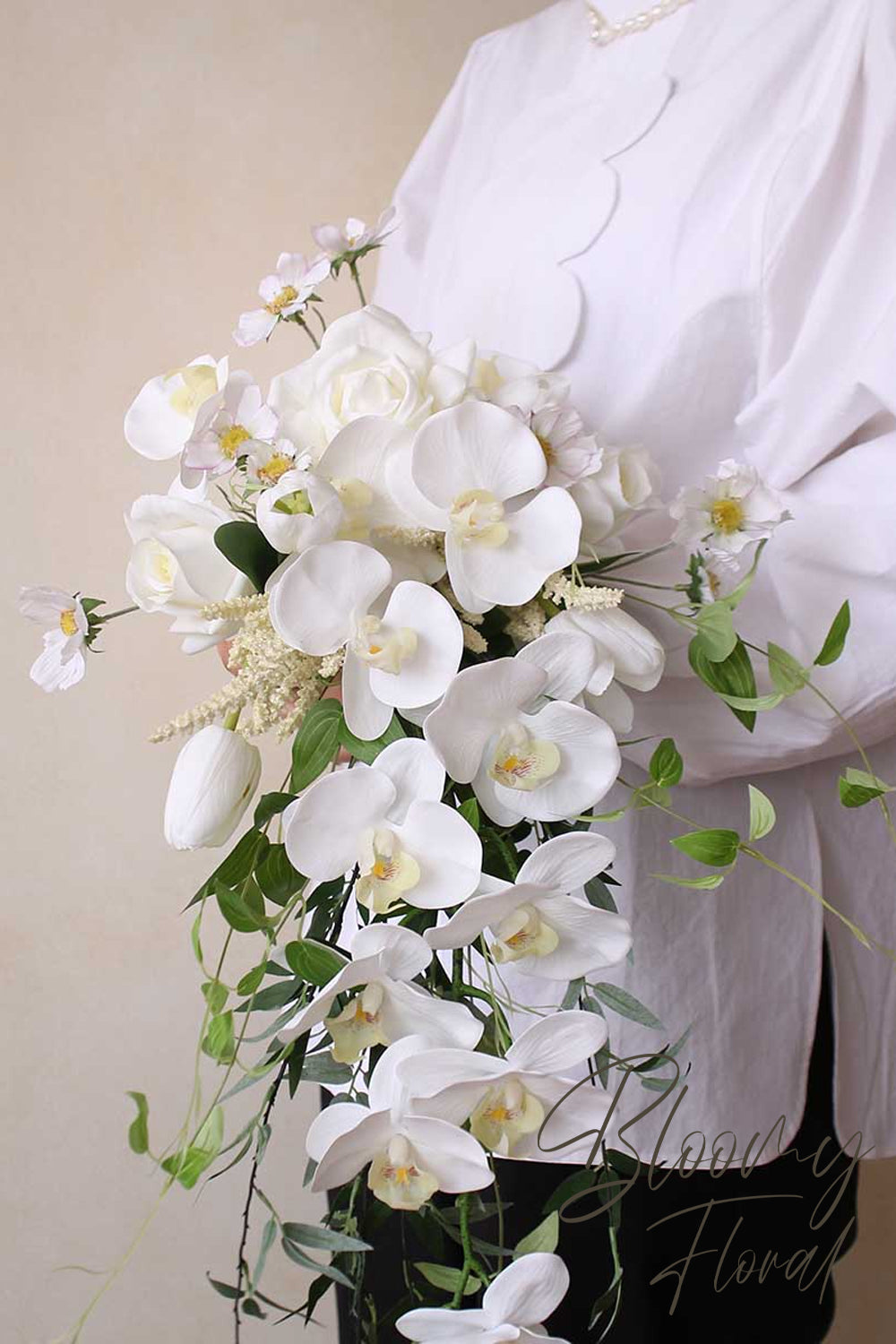 White orchid bridal discount shop