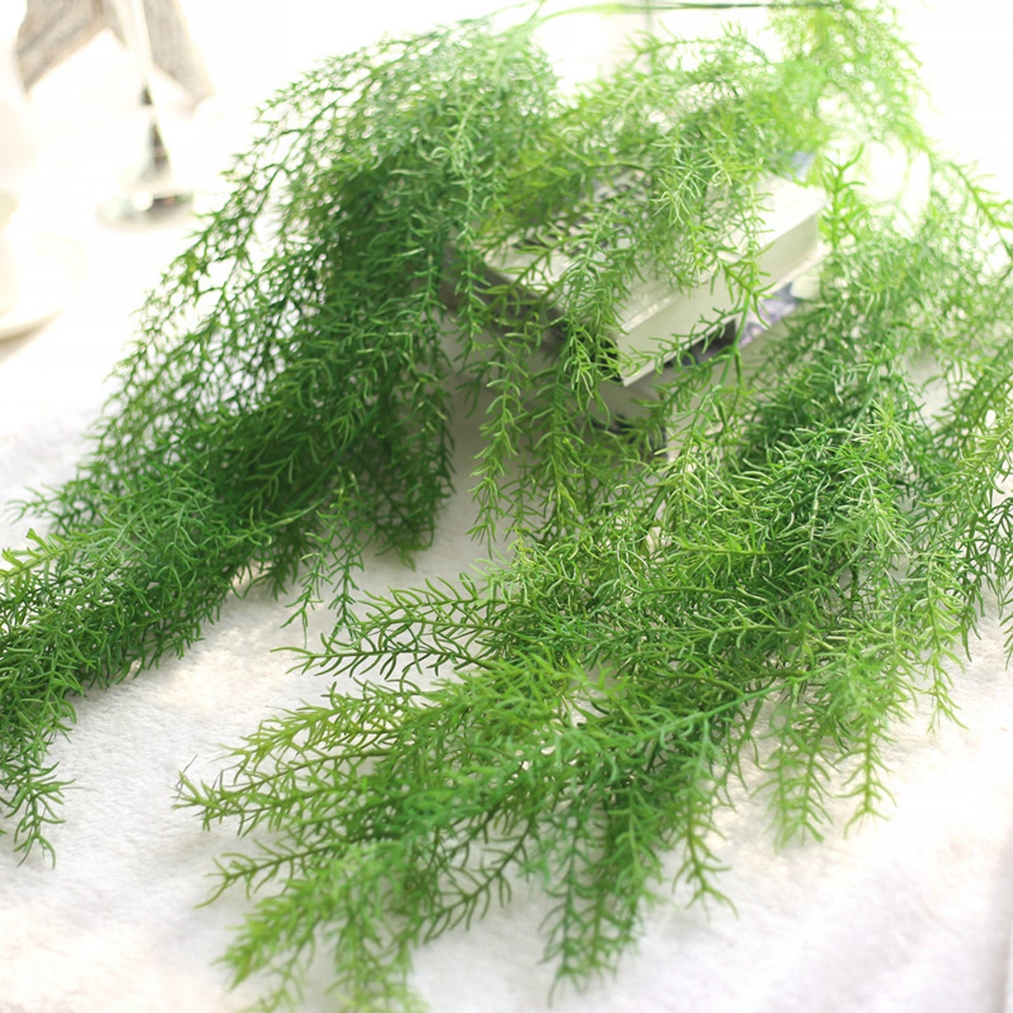 41" Artificial Pine Needle Hanging Plants | 2 Colors