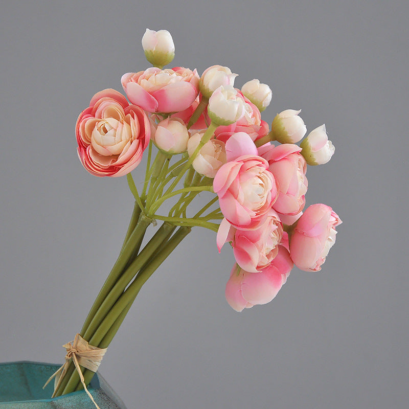 Fake Ranunculus Nosegay Small Fall Flowers Bouquet Ranunculus Stems –  Bloomy Floral