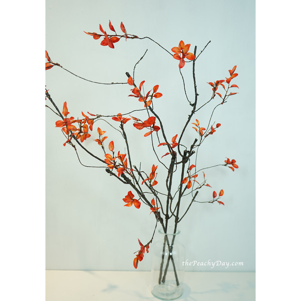 Faux Fall Leaves Stems Farmhouse Fall Foliage Branches Fall Greenery –  Bloomy Floral