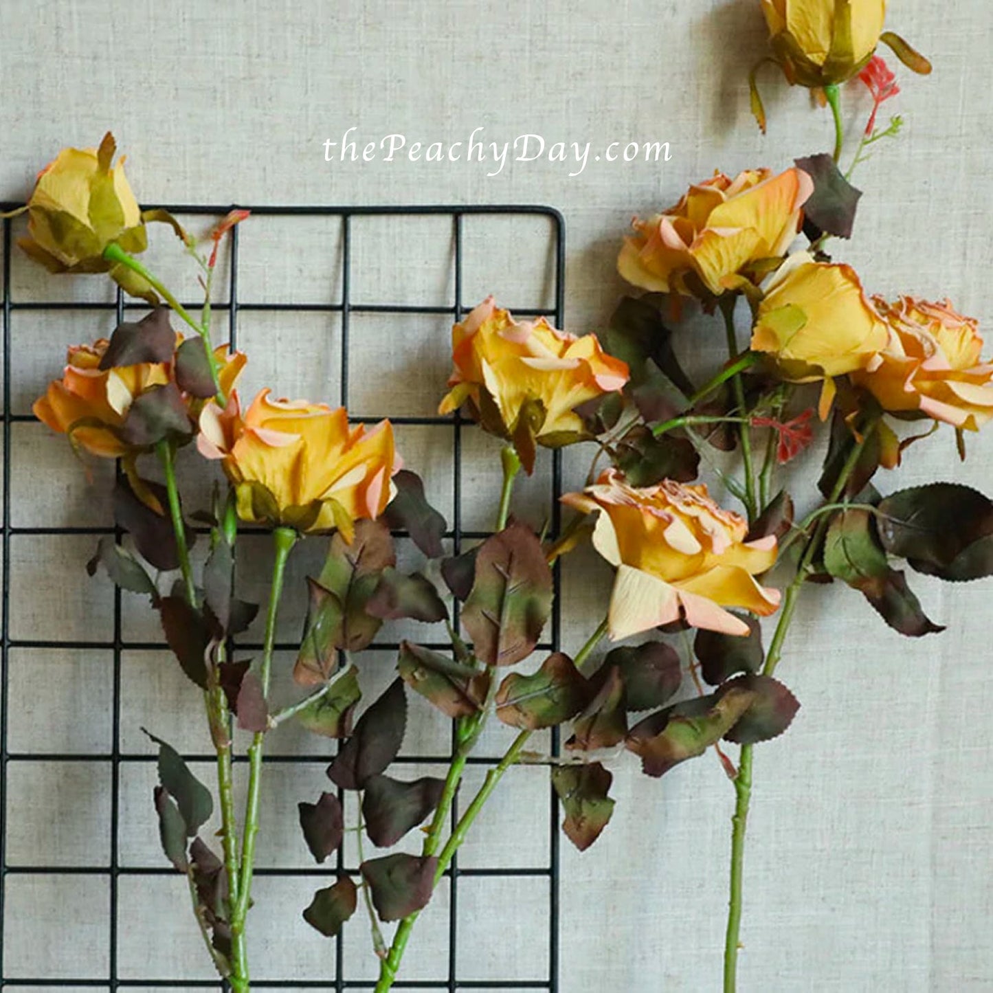28.8" Faux Dried Rose | 5 Colors