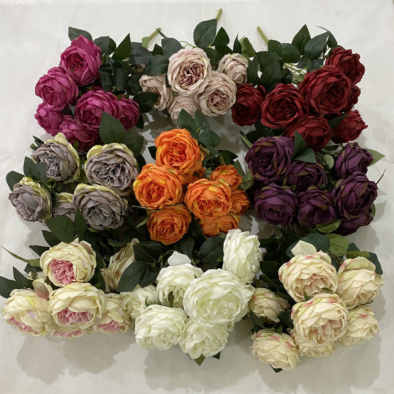 17.3" Artificial Peony Bouquet | 8 Colors