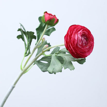 5 Stems Faux Ranunculus 20.4" | 4 Colors