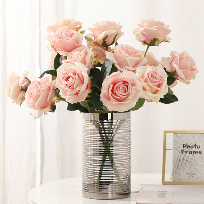 17.3" Real Touch Fake Rose Bouquet | 6 Colors