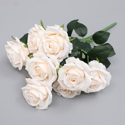 17.3" Real Touch Faux Rose Bouquet | 6 Colors