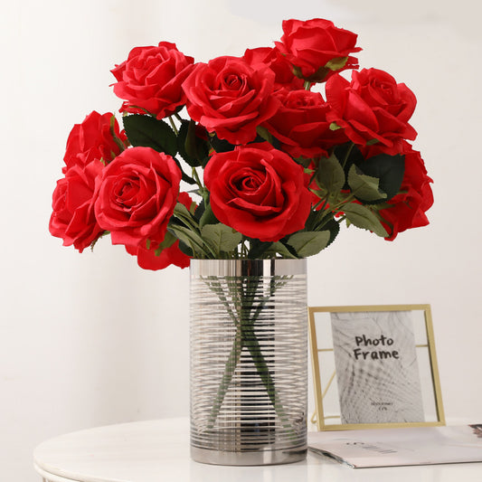 17.3" Real Touch Fake Rose Bouquet | 6 Colors