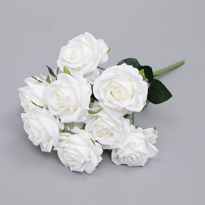 17.3" Real Touch Faux Rose Bouquet | 6 Colors