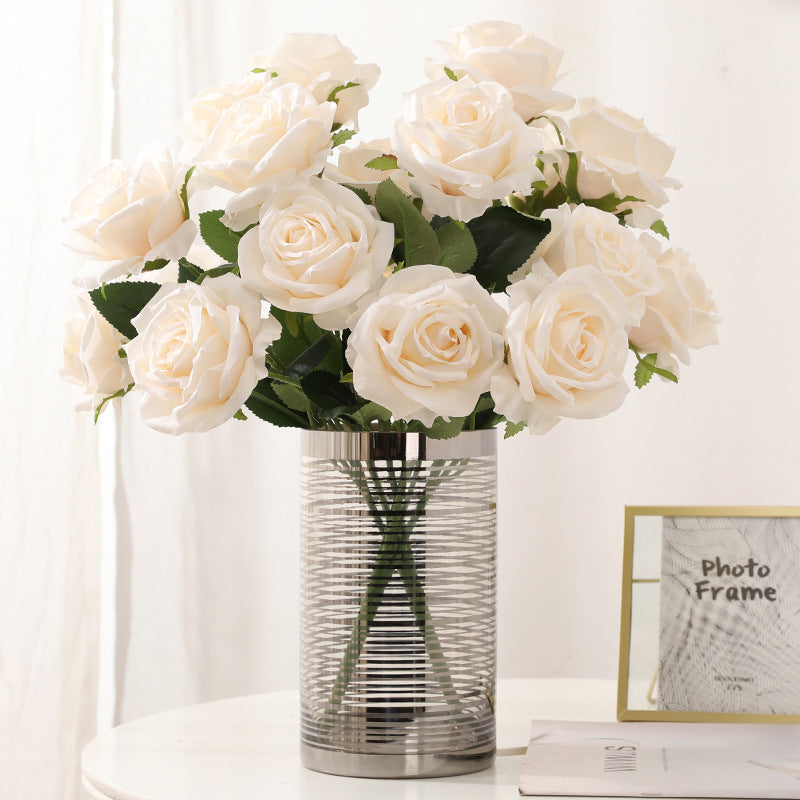 17.3" Real Touch Fake Rose Bouquet | 6 Colors