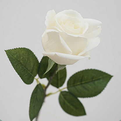 5 Stems Velvet Rose Bud 21.6" | 7 Colors