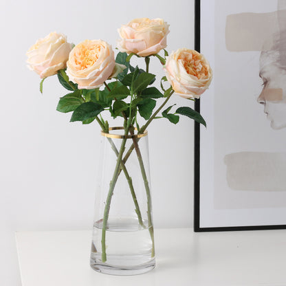 6 Stems Real Touch David Austin Rose 17.7" | 6 Colors