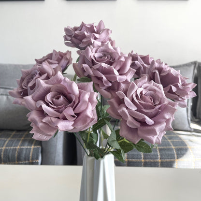 17.7" Artificial Rose Bouquet | 9 Colors