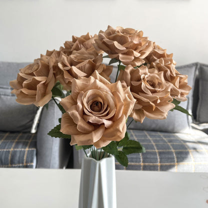 17.7" Artificial Rose Bouquet | 9 Colors