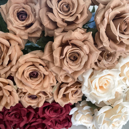 17.7" Artificial Rose Bouquet | 9 Colors