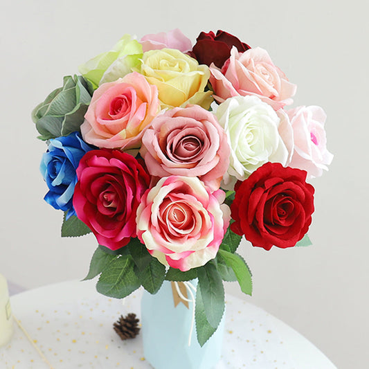 20" Velvety Faux Rose Stem | 13 Colors