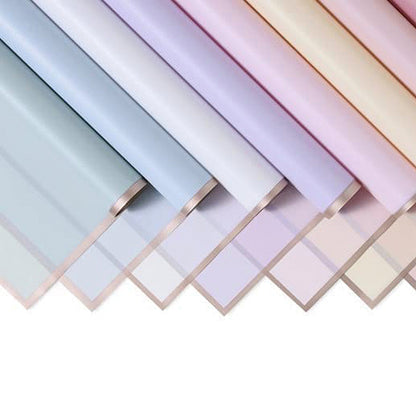 10pcs Waterproof Gilt-Edged Wrapping Paper Sheets