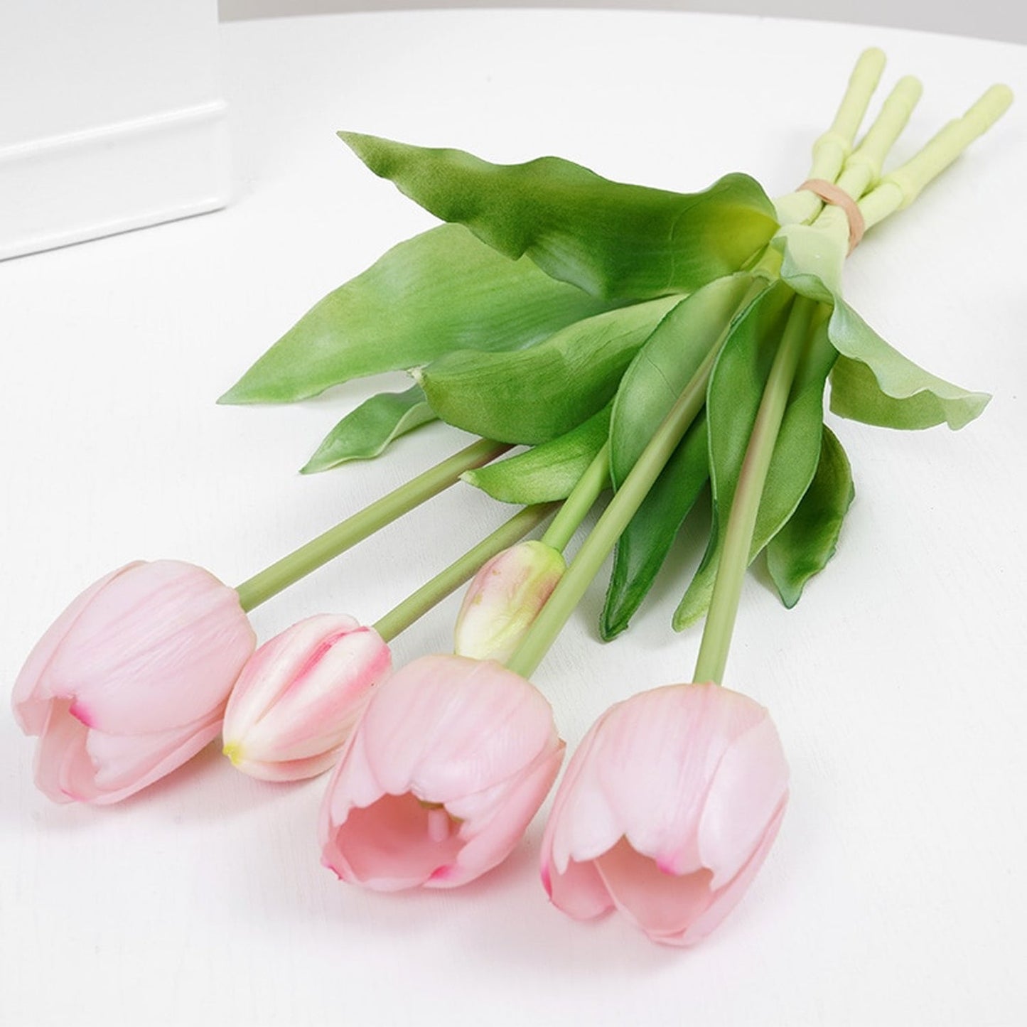 Real Touch Latex Artificial fake faux Tulips spring home decor bouquet flower arrangements