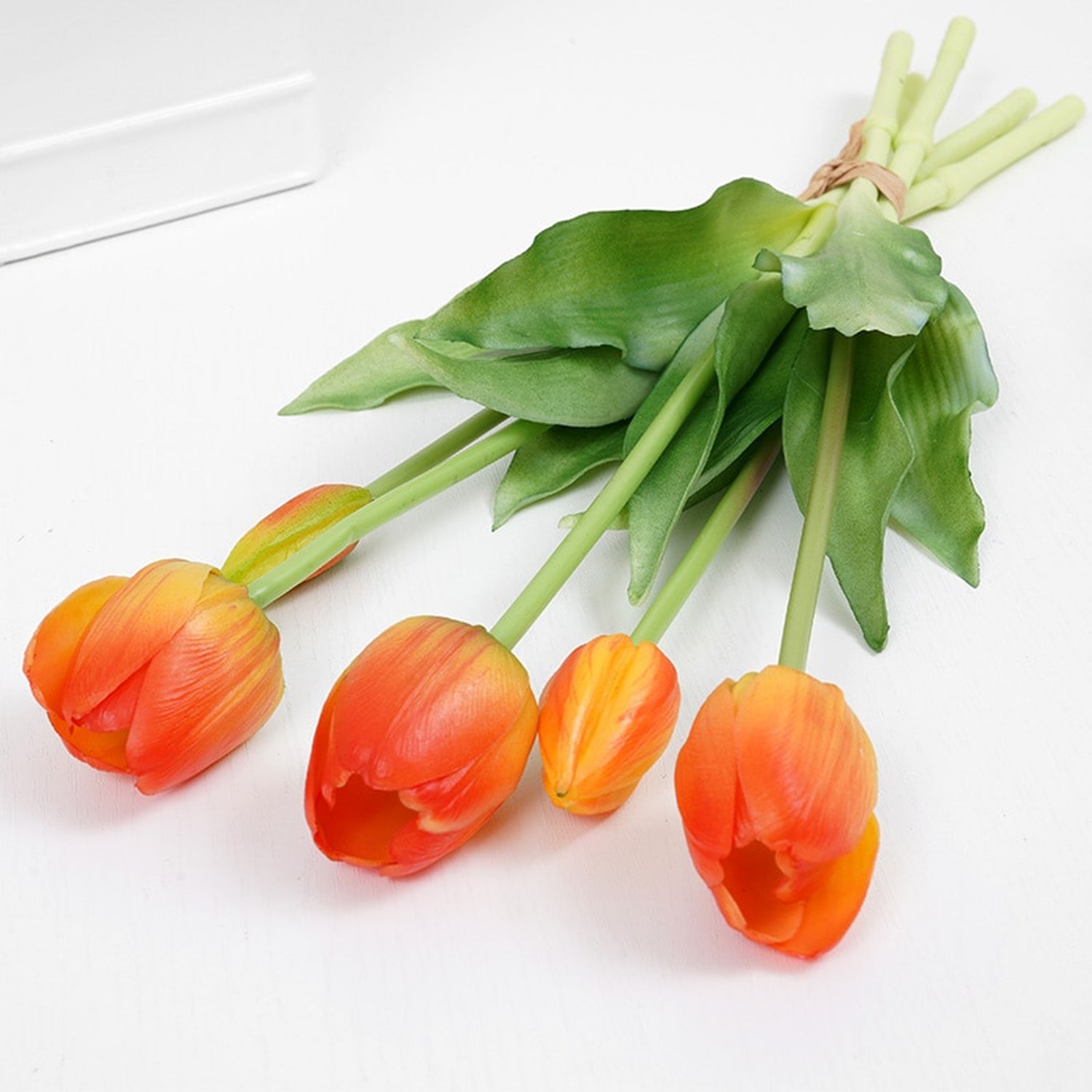 Real Touch Latex Artificial fake faux Tulips spring home decor bouquet flower arrangements