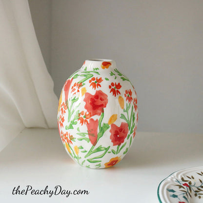 Paint Your Own Vase Kit - Floral Print – Lindsey Epstein Pottery