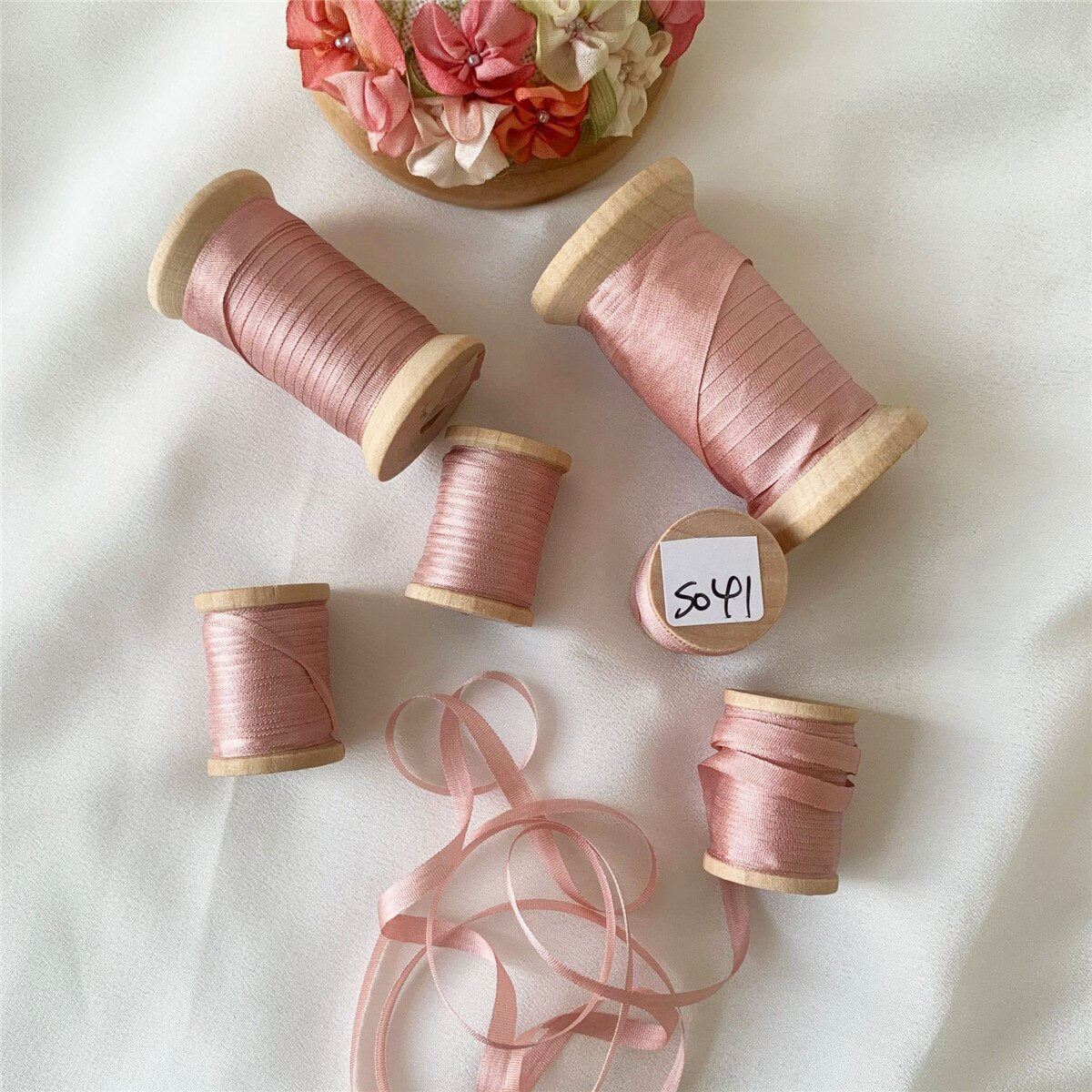 21.8Yd Pink Ribbon Rolls | 7 Colors