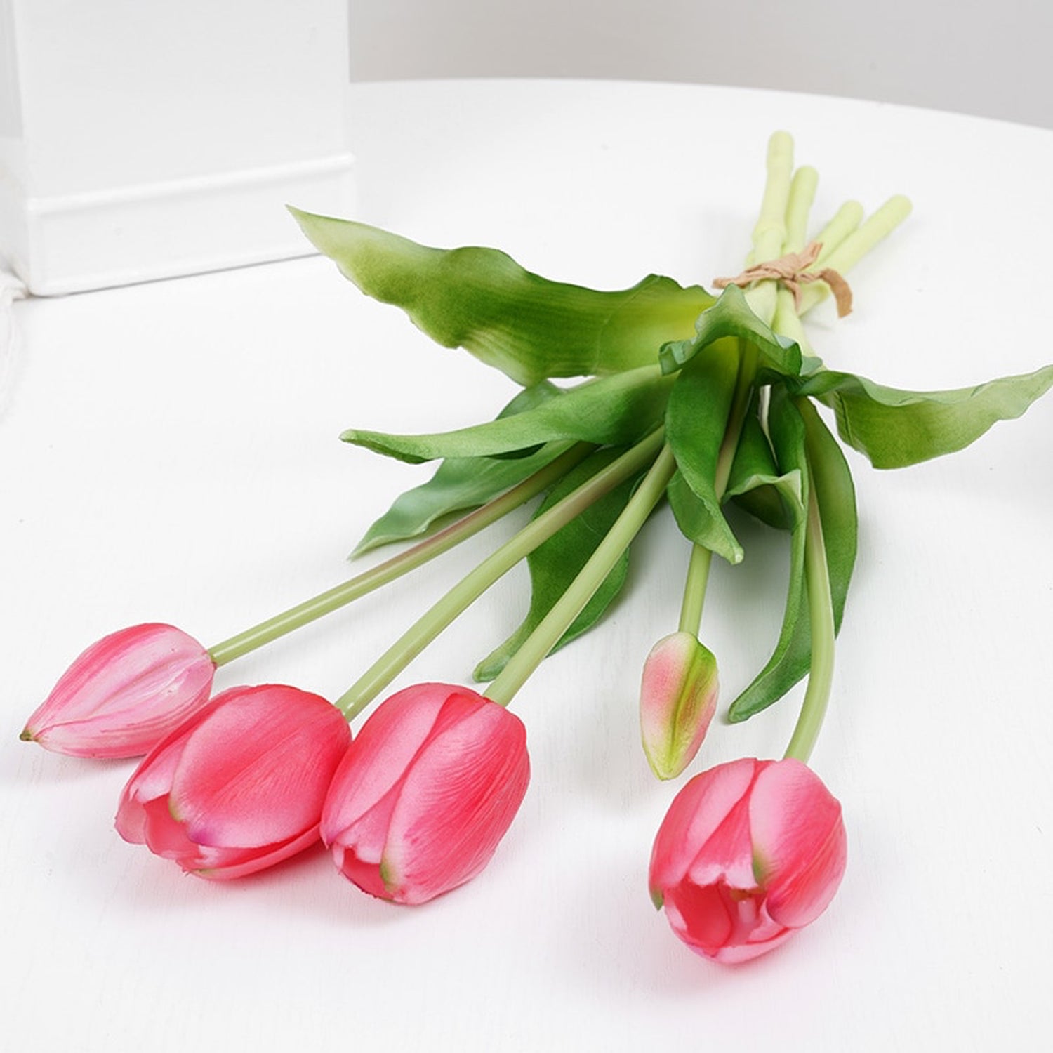 Real Touch Latex Artificial fake faux Tulips spring home decor bouquet flower arrangements