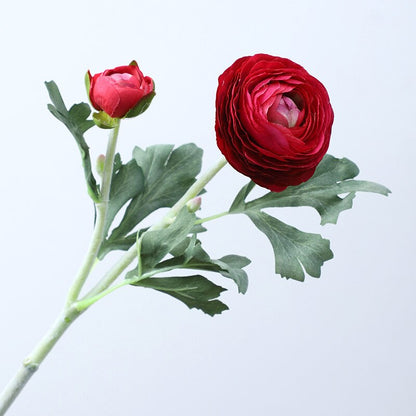 5 Stems Faux Ranunculus 20.4" | 4 Colors