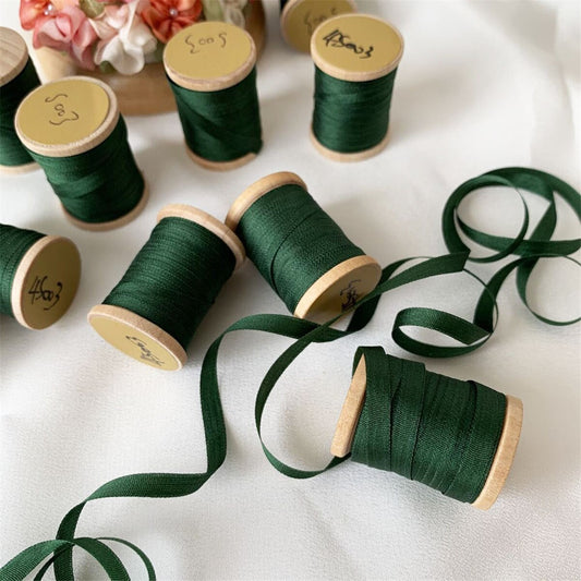 21.8Yd Green Ribbon Rolls | 3 Colors