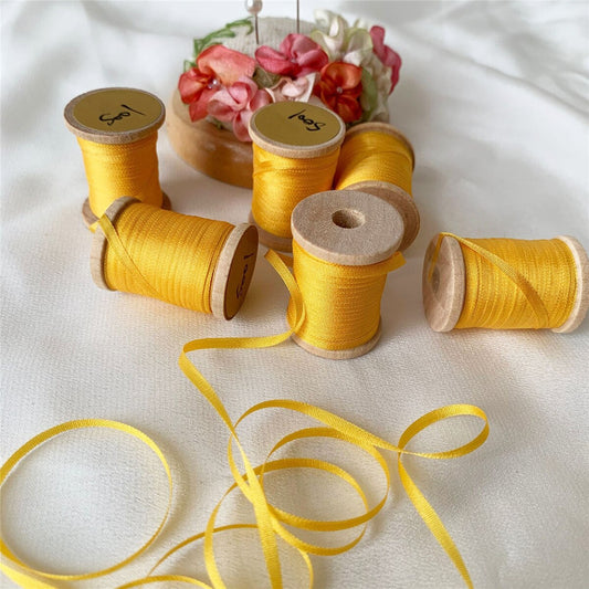 21.8Yd Yellow & Orange Ribbon Rolls | 3 Colors