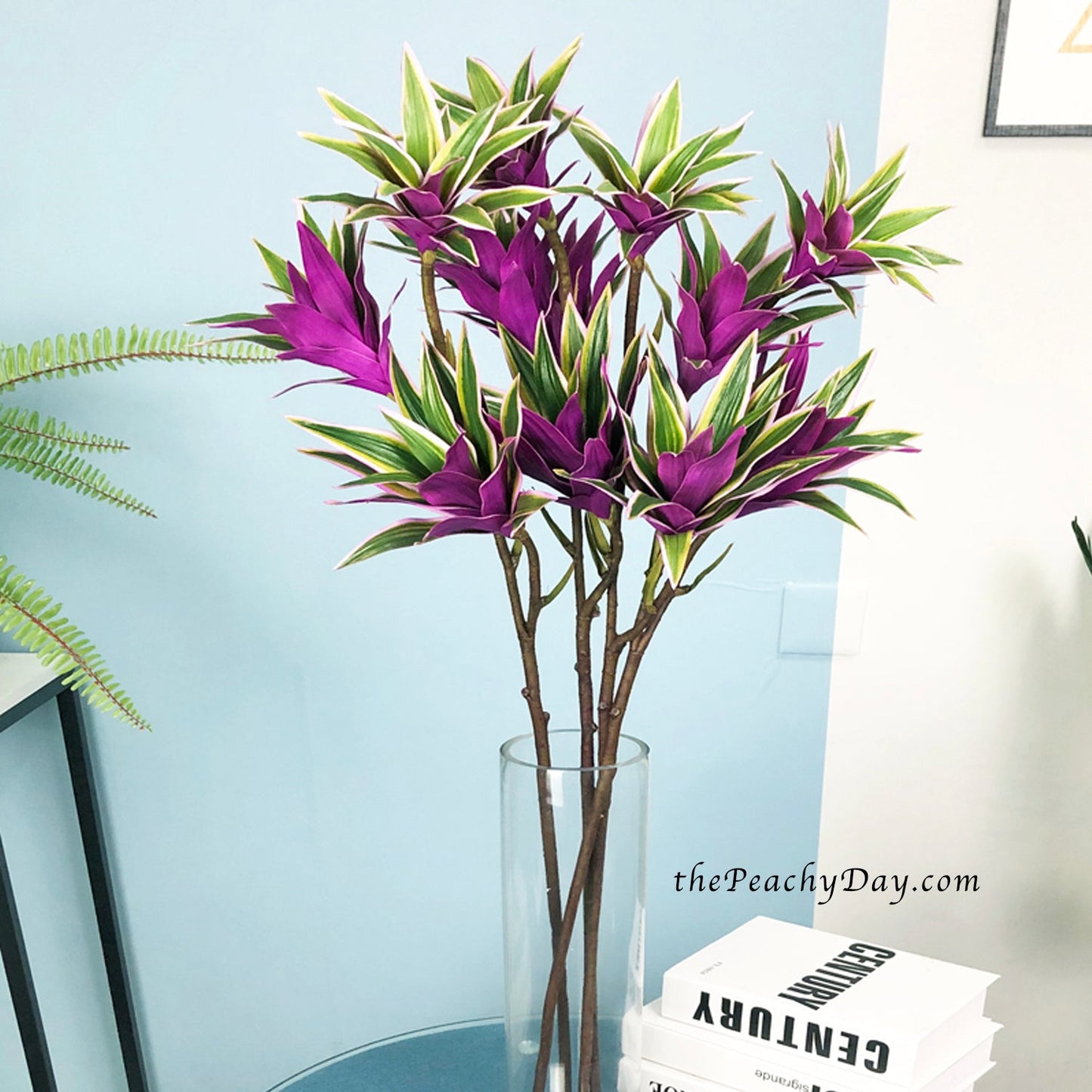 Variegated Dracaena Succulent 32.6" | 2 Colors