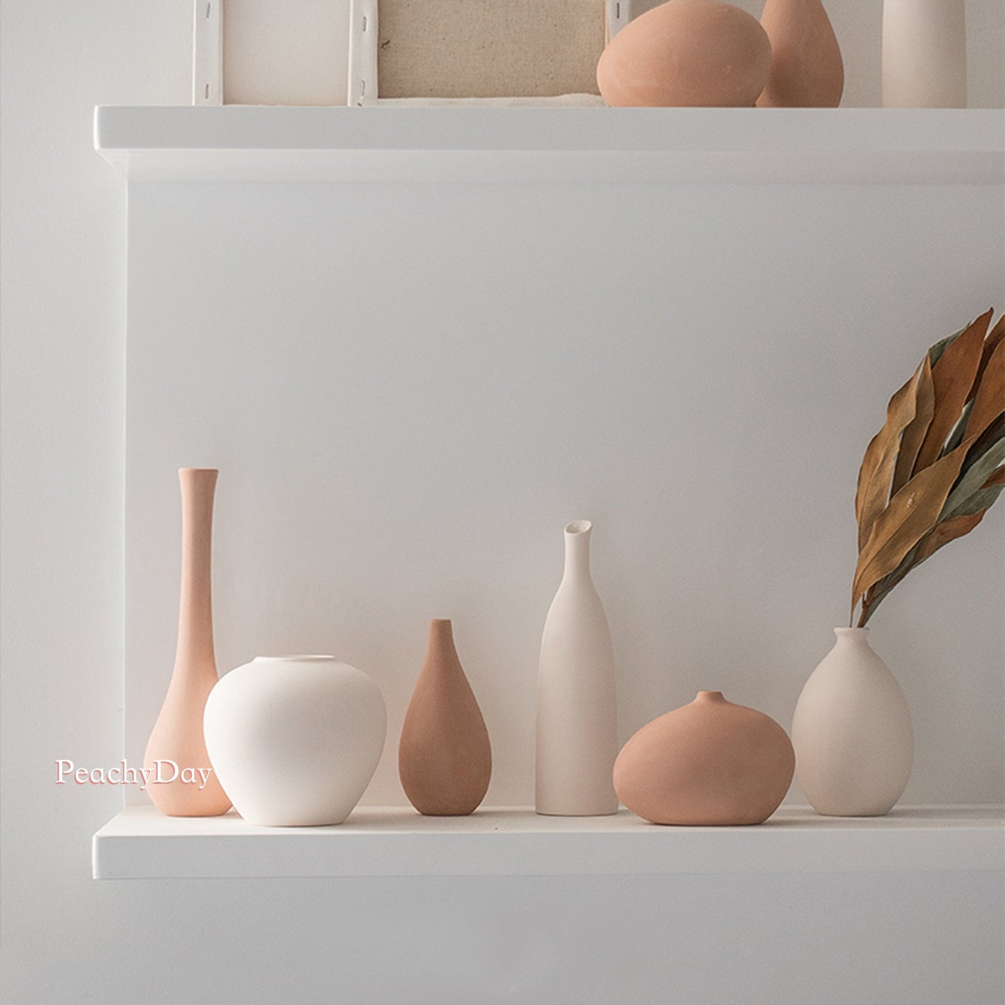 white pottery vase terracotta ceramic vase handcrafted clay textured vase japanese boho minimalist scandinavian terracotta vase