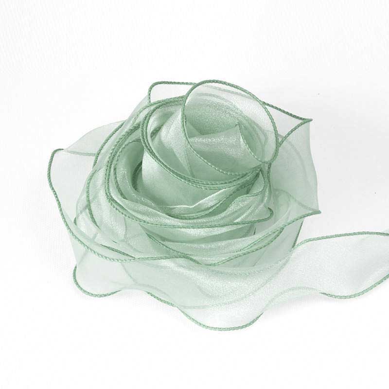 Wired Organza Ribbon Rolls Chiffon Ribbon for Wedding Gift Christmas –  Bloomy Floral