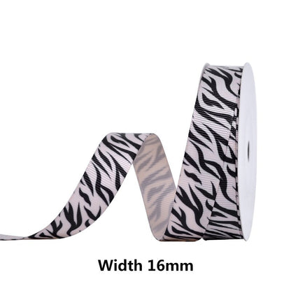 10Yd Zebra Leopard Print Ribbon | 6 Colors