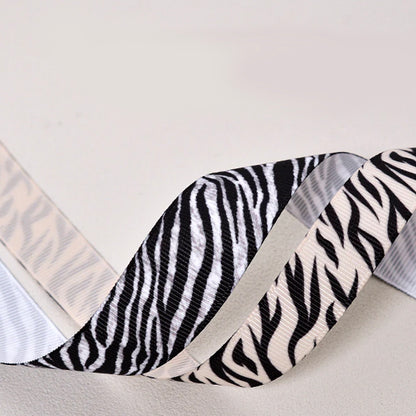 10Yd Zebra Leopard Print Ribbon | 6 Colors