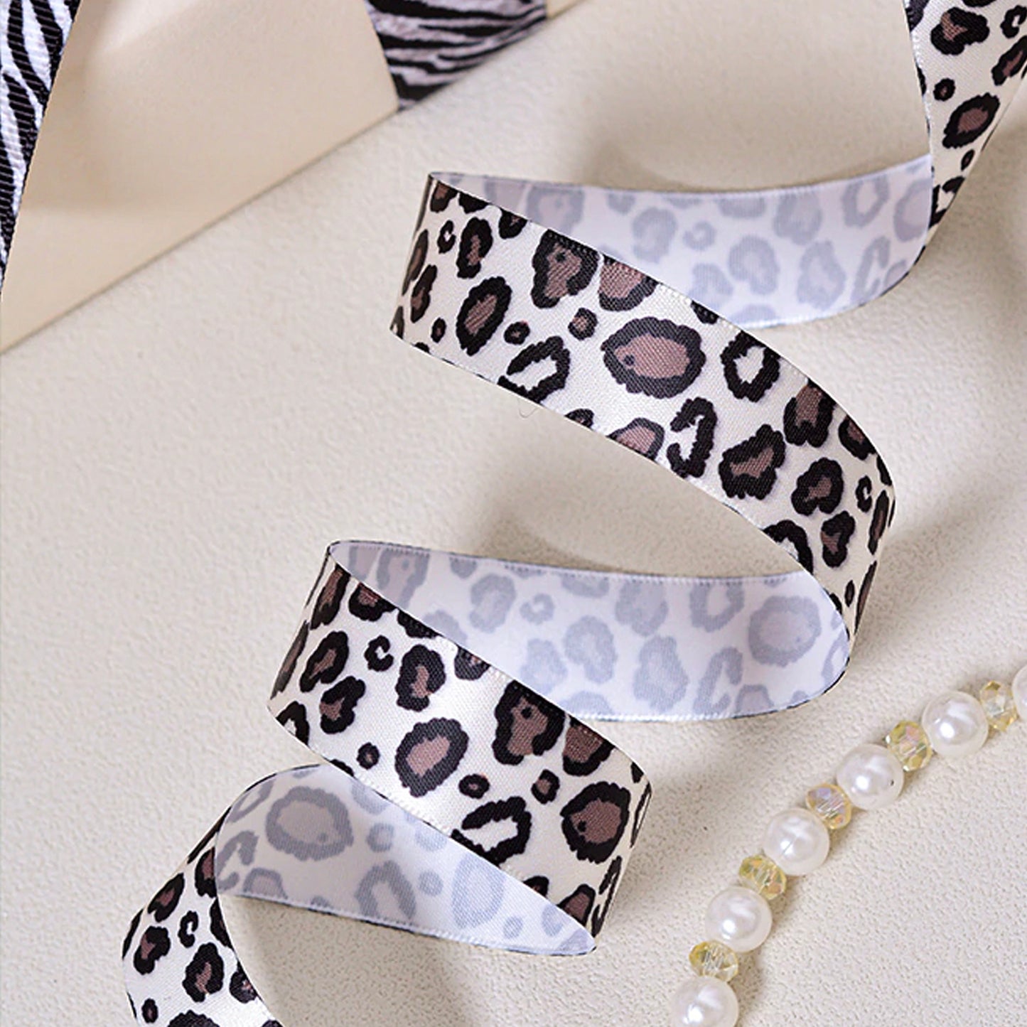 10Yd Zebra Leopard Print Ribbon | 6 Colors